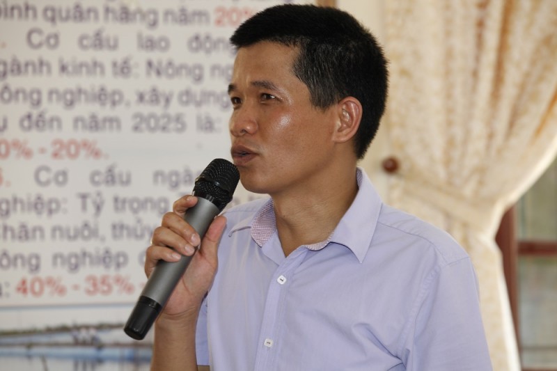 Ông Nguyễn Văn Tuân tham luận