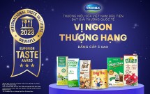 Vinamilk – thương hiệu sữa Việt Nam đầu tiên có sản phẩm đạt 3 sao từ giải thưởng Superior Taste Award