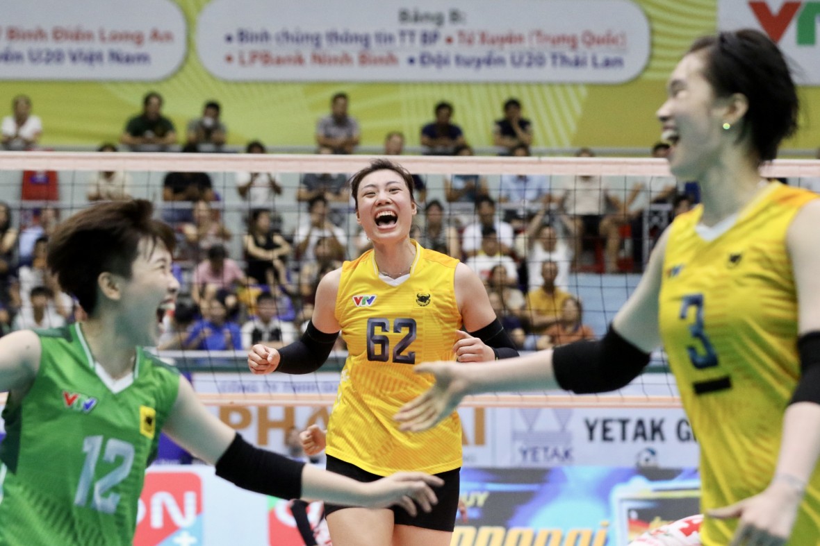 Trận thư hùng giữa VTV Bình Điền Long An và Hóa chất Đức Giang Lào Cai.