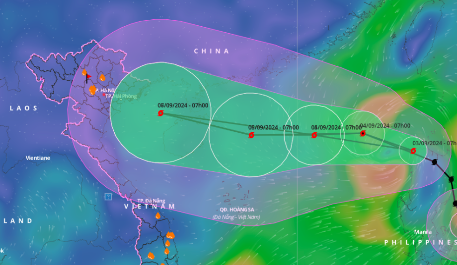 Bão Yagi có nguy cơ trở thành cơn bão mạnh nhất năm 2024