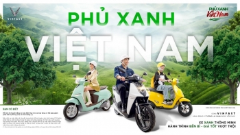 "Phủ xanh Việt Nam" với xe máy điện