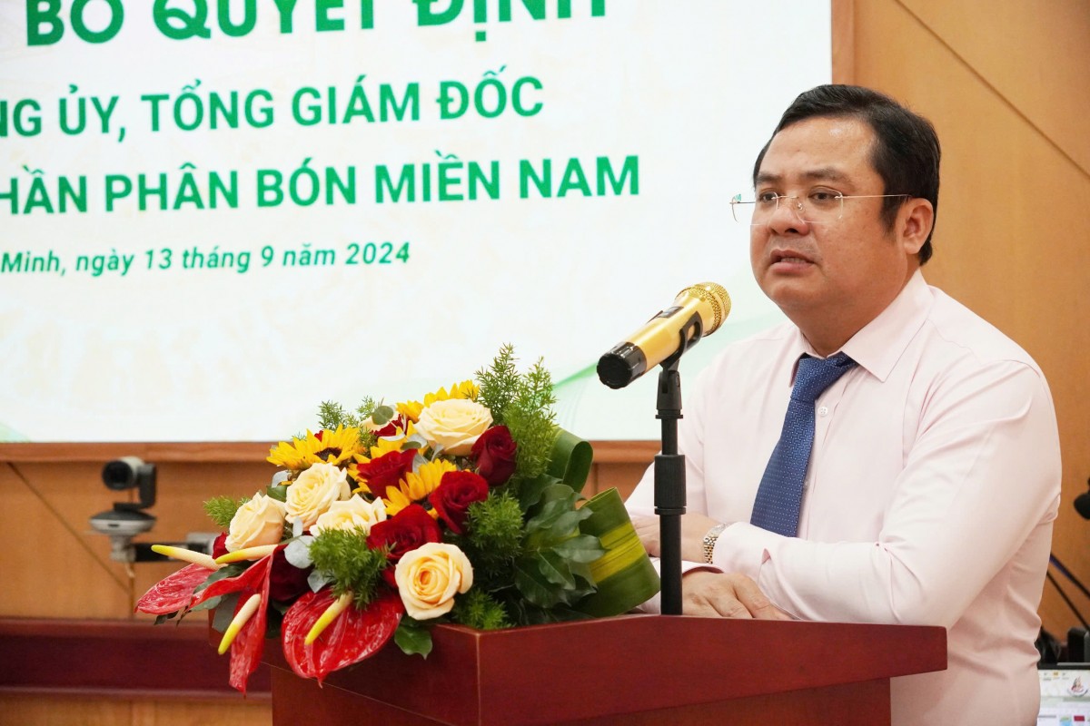 Ông Đỗ Văn Tuấn được bổ nhiệm làm Bí thư, Tổng Giám đốc Công ty CP Phân bón Miền Nam