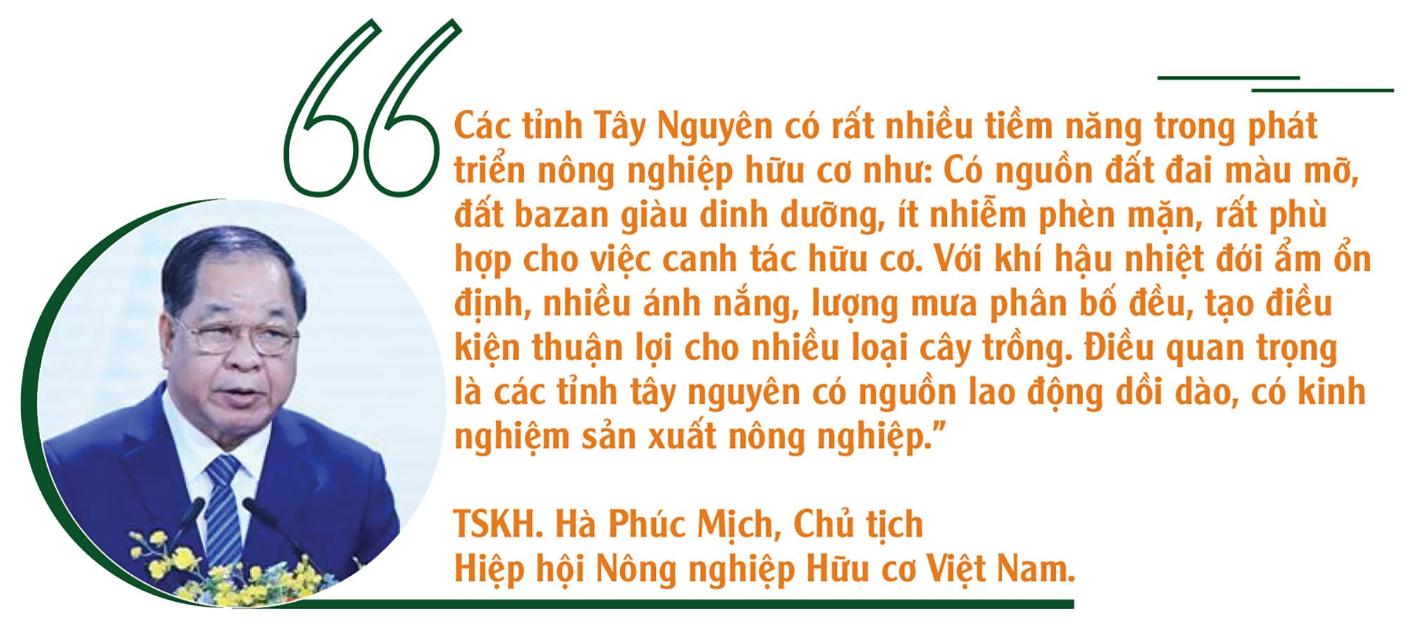 Phát triển nông nghiệp hữu cơ ở Tây Nguyên:  Tiềm năng, cơ hội và thách thức