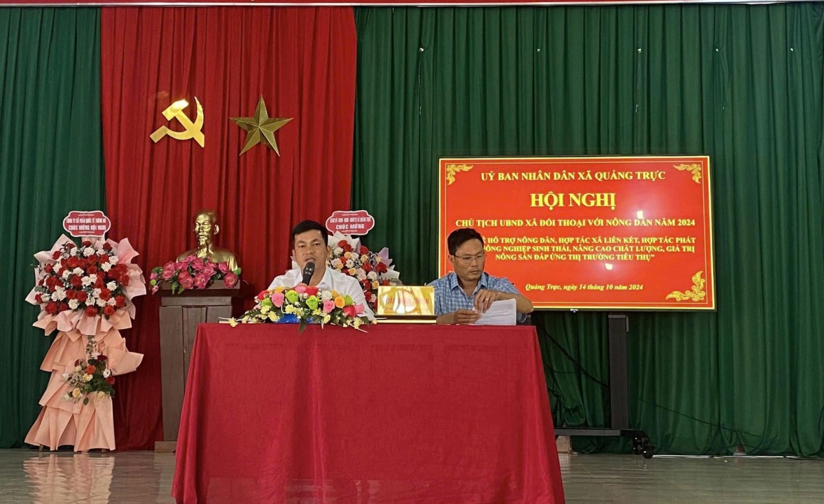 Đắk Nông: Lãnh đạo xã Quảng Trực đối thoại với Nông dân, doanh nghiệp và Hợp tác xã