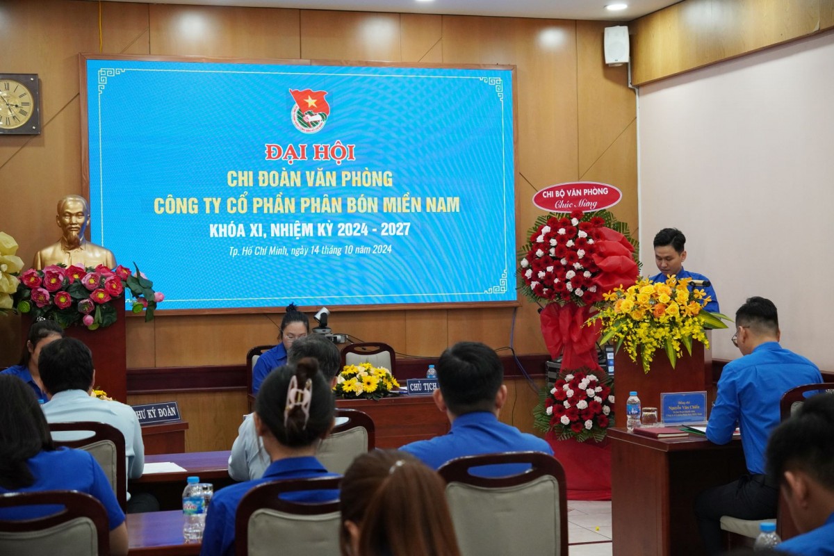 Phân bón Miền Nam: Đại hội Chi đoàn văn phòng khoá XI, nhiệm kỳ 2024-2027