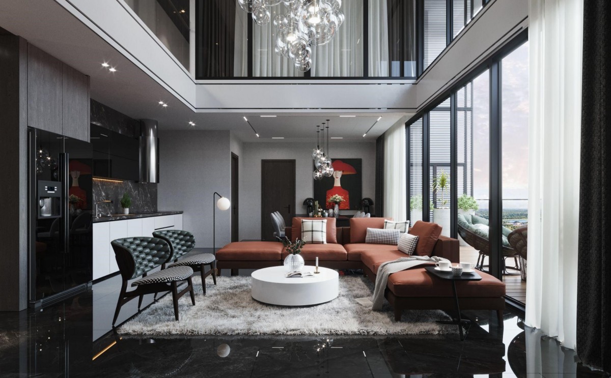 Hệ kính Low-E cao cấp và nội thất liền tường nhập khẩu từ các thương hiệu nổi tiếng (Hafele, Duravit, Casta…) mang đến không gian sống tiện nghi, đẳng cấp cho các căn hộ Sunshine Green Iconic.