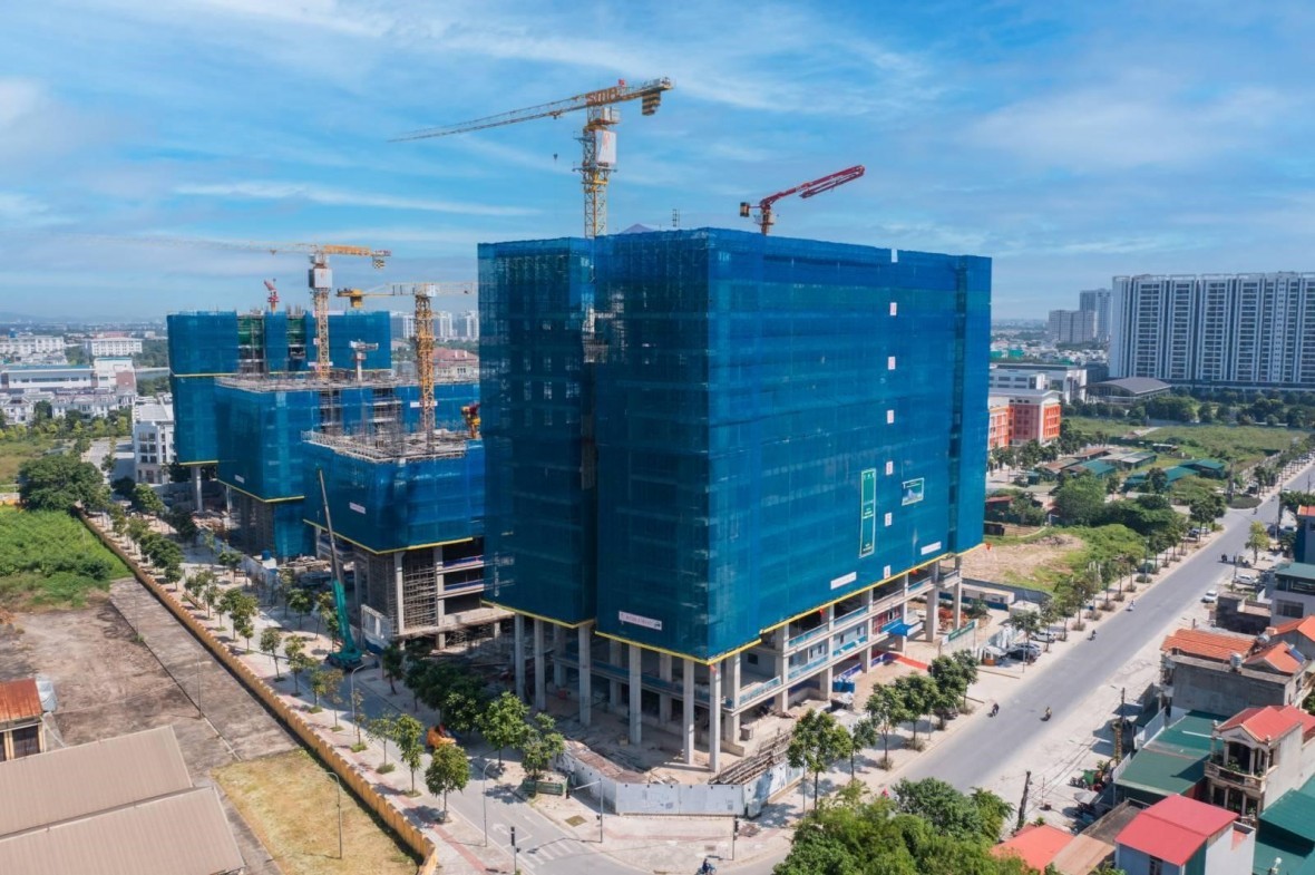 Dự án nhanh chóng được hoàn thiện đảm bảo tuyệt đối về chất lượng kỹ thuật, dự kiến hoàn thiện cất nóc cả 4 tòa trong Quý 4/2023.  
