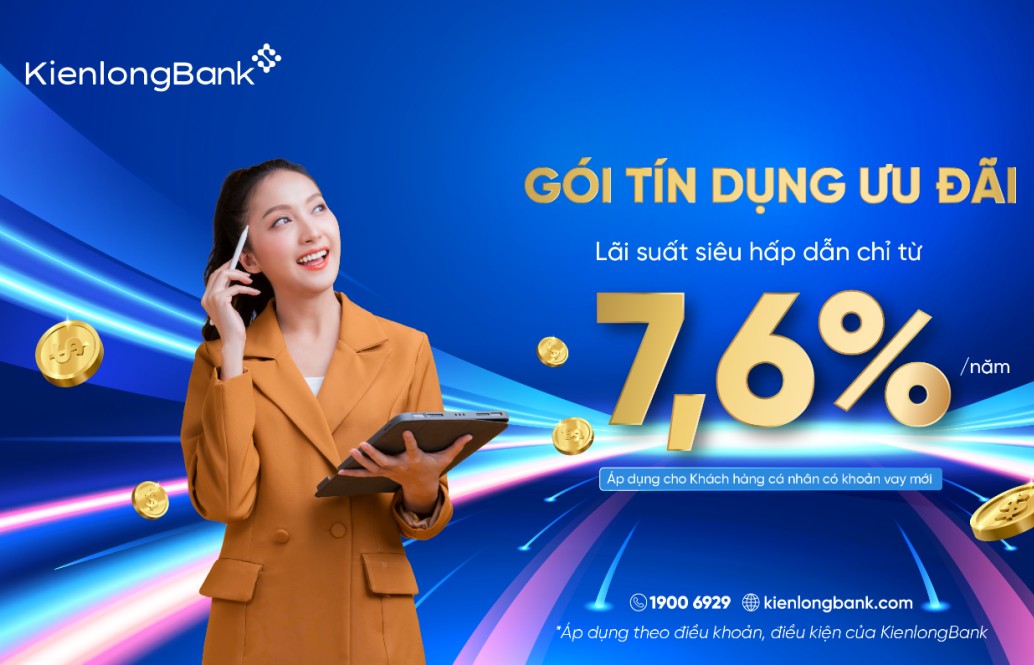 KienlongBank tích cực triển khai các chương trình vay vốn ưu đãi với lãi suất hấp dẫn