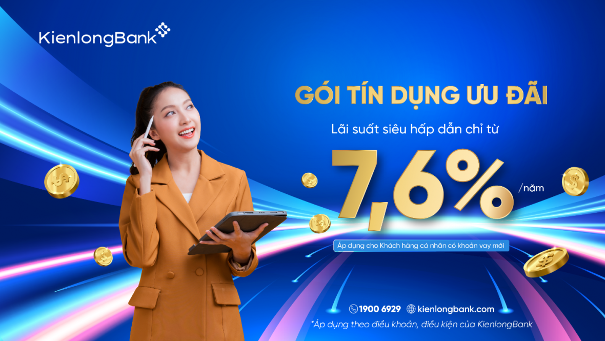 KienlongBank tích cực triển khai các chương trình vay vốn ưu đãi với lãi suất hấp dẫn