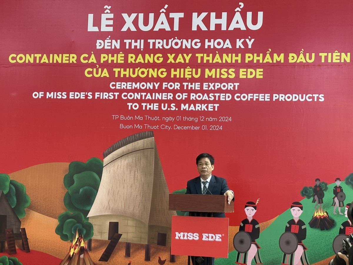 Đắk Lắk: Xuất khẩu cà phê rang xay thành phẩm nhãn hiệu MISS EDE sang thị trường Hoa Kỳ