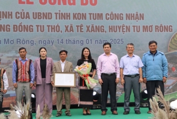 Kon Tum: Công nhận Làng Tái định cư Tu Thó là Làng du lịch cộng đồng