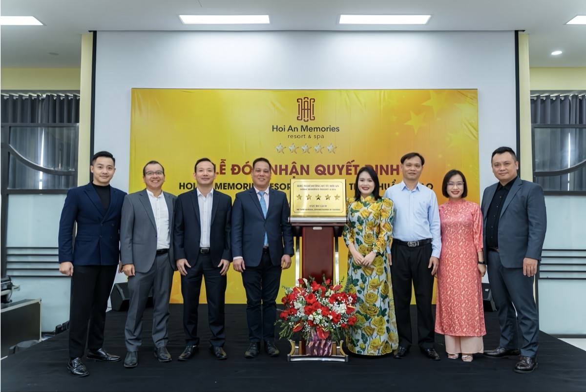 Hoi An Memories Resort & Spa chính thức được công nhận đạt chuẩn Resort 5 Sao