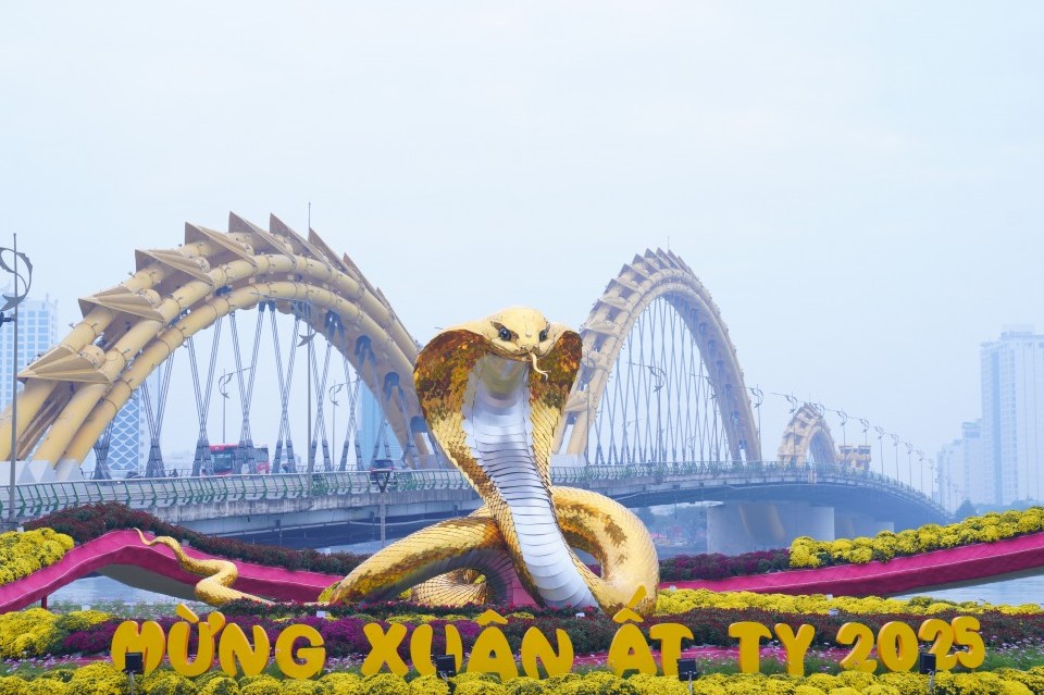 Ngắm biểu tượng linh vật rắn Đà Nẵng hay biểu tượng Ngành Y?