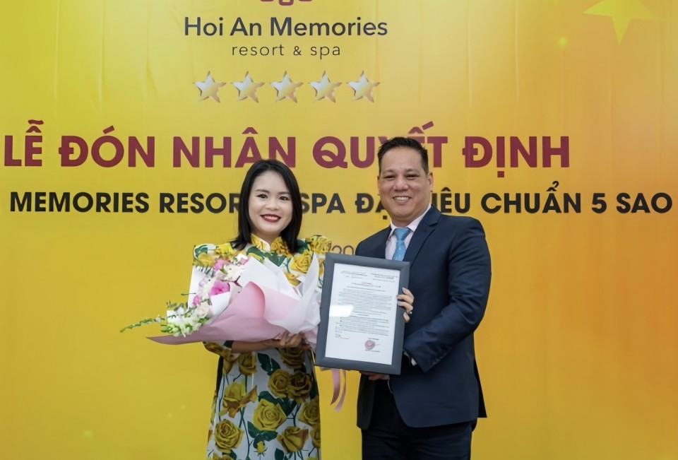 Hoi An Memories Resort & Spa chính thức được công nhận đạt chuẩn Resort 5 Sao