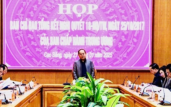 Cao Bằng: Tinh gọn bộ máy hệ thống chính trị đảm bảo hoạt động hiệu lực, hiệu quả theo định hướng của Trung ương