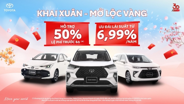 "Khai xuân - Mở lộc vàng" cùng Toyota Việt Nam