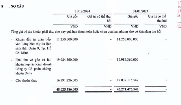 Nguồn: BCTC quý 4/2024 của CTCP Khu Công nghiệp Nam Tân Uyên