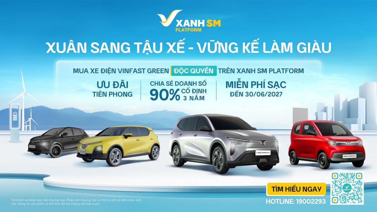 GSM mở bán loạt xe VinFast Green