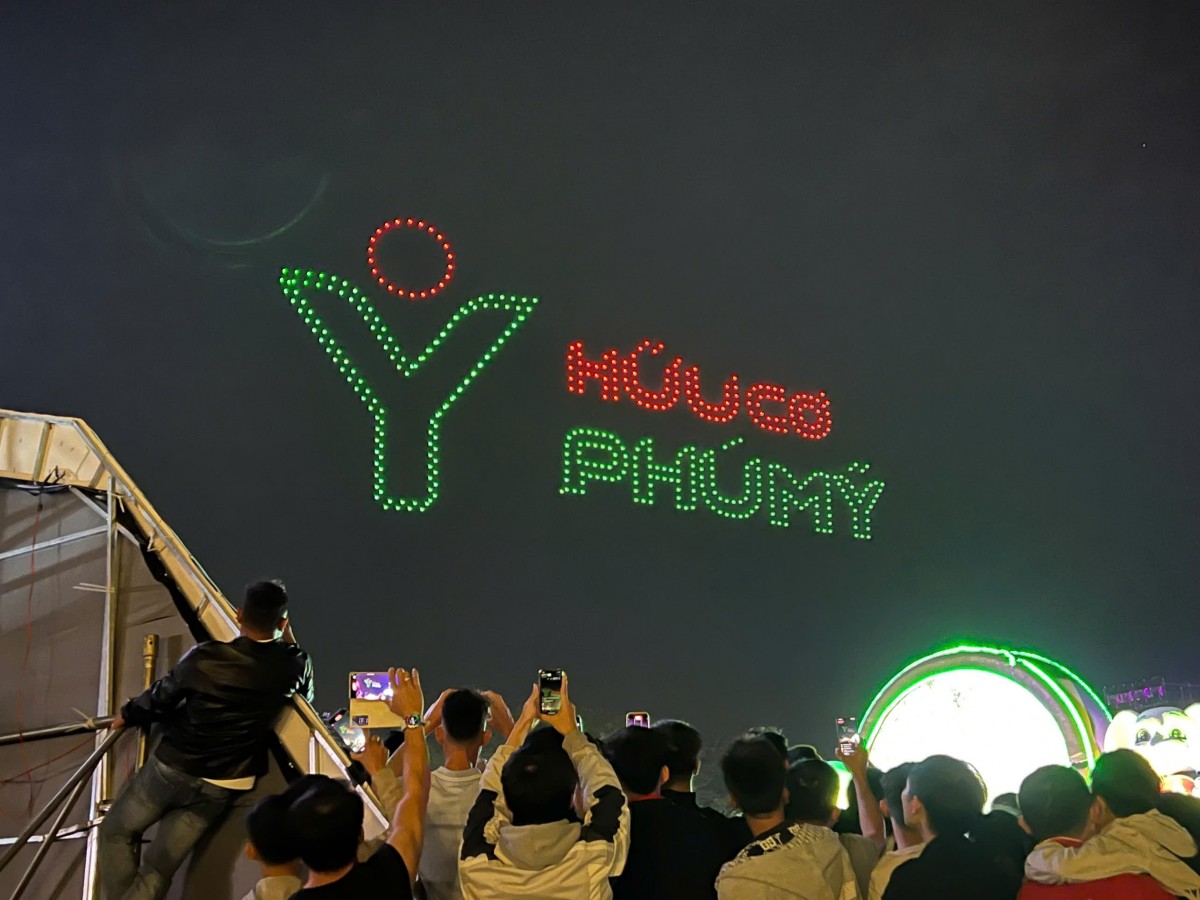 Phú Mỹ đồng hành trong phần biểu diễn Drone Show - một chương trình mới đặc sắc của Lễ Hội