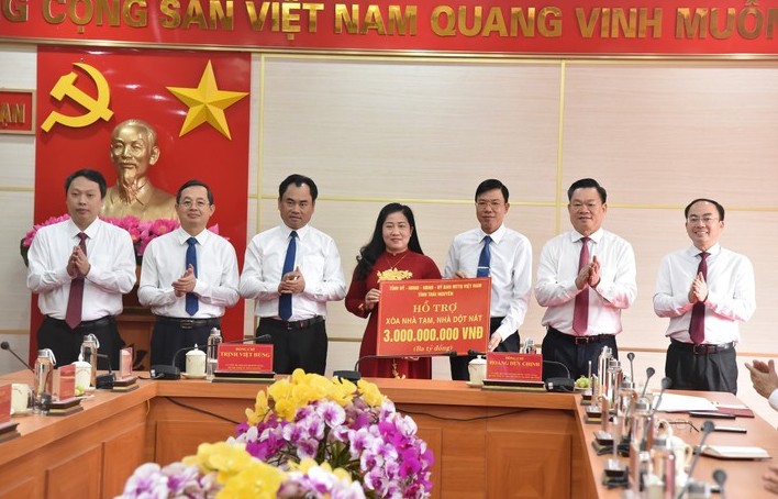 Thái Nguyên hỗ trợ Bắc Kạn 3 tỷ đồng để xóa nhà tạm, nhà dột nát