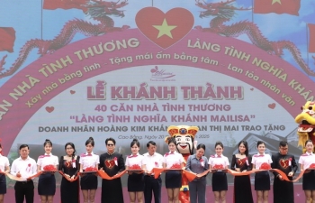 Cao Bằng: Khánh thành 40 nhà tình thương tại xóm Bản Riềng, xã Sơn Lộ, huyện Bảo Lạc