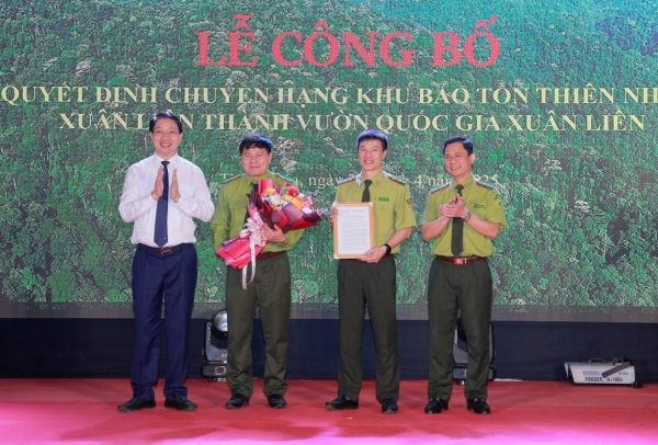 Khu bảo tồn thiên nhiên Xuân Liên chuyển hạng thành Vườn quốc gia Xuân Liên
