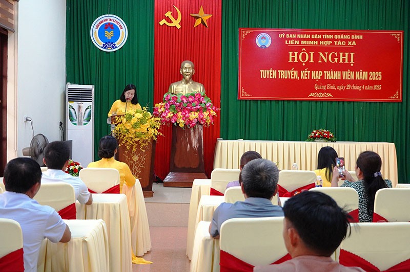 Kết nạp16 thành viên mới vào Liên minh HTX tỉnh Quảng Bình