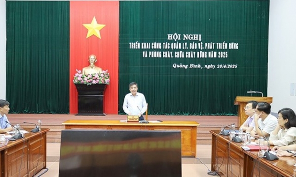 Quảng Bình: Triển khai công tác quản lý, bảo vệ, phát triển rừng và phòng cháy, chữa cháy rừng năm 2025
