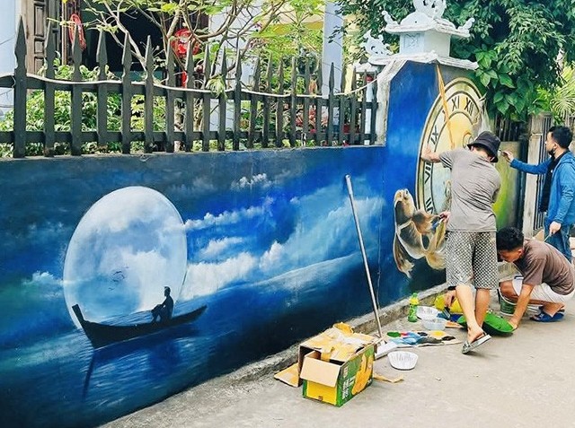 Quảng Bình: Tranh bích họa làng văn hóa du lịch Cảnh Dương sẵn sàng đón du khách tham quan