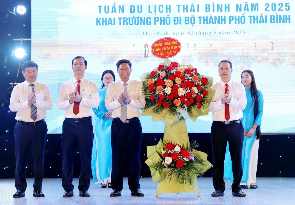 Khai mạc Tuần Du lịch Thái Bình 2025 và khai trương phố đi bộ thành phố Thái Bình