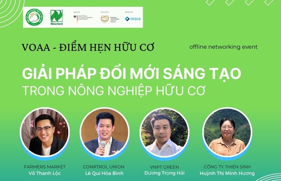 Điểm hẹn hữu cơ: Giải pháp đổi mới sáng tạo trong nông nghiệp hữu cơ