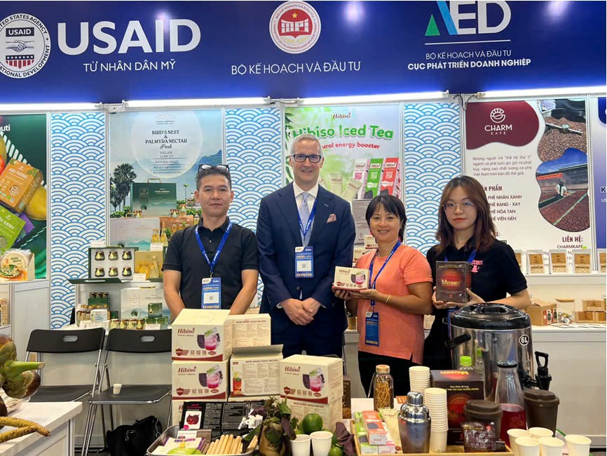 Đại lý Hibiso tại thành phố Hồ Chí Minh tham gia hội chợ Việt Nam expo do USAID hỗ trợ các SMEs tại Việt Nam.