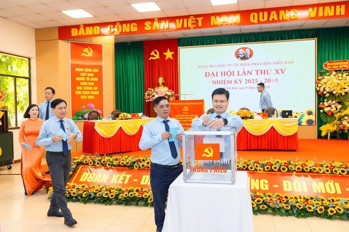 Đại hội Đảng bộ Công ty Phân bón Miền Nam: Vững tổ chức Đảng, mạnh sản xuất kinh doanh