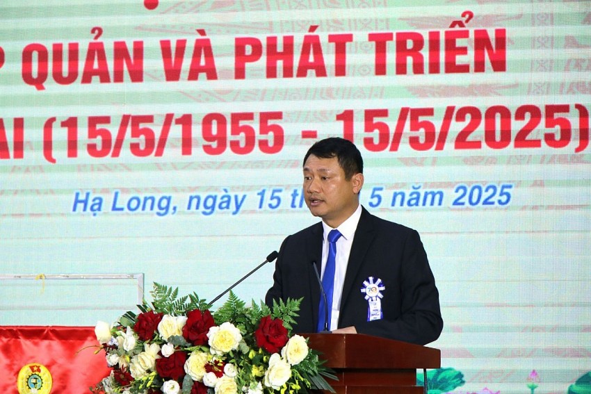 Bí thư Đảng ủy, Giám đốc Công ty Than Hòn Gai - TKV đọc diễn văn kỷ niệm