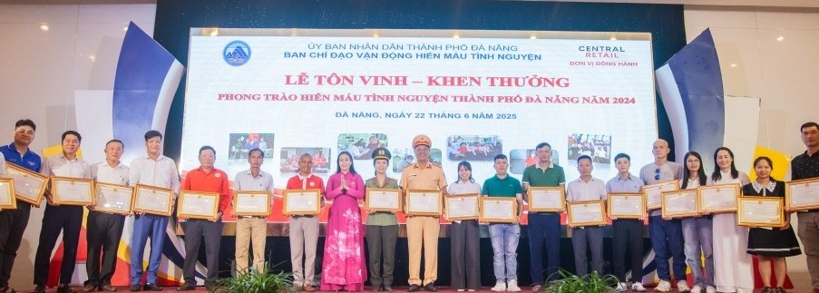 Đà Nẵng vinh danh người hiến máu tiêu biểu năm 2025