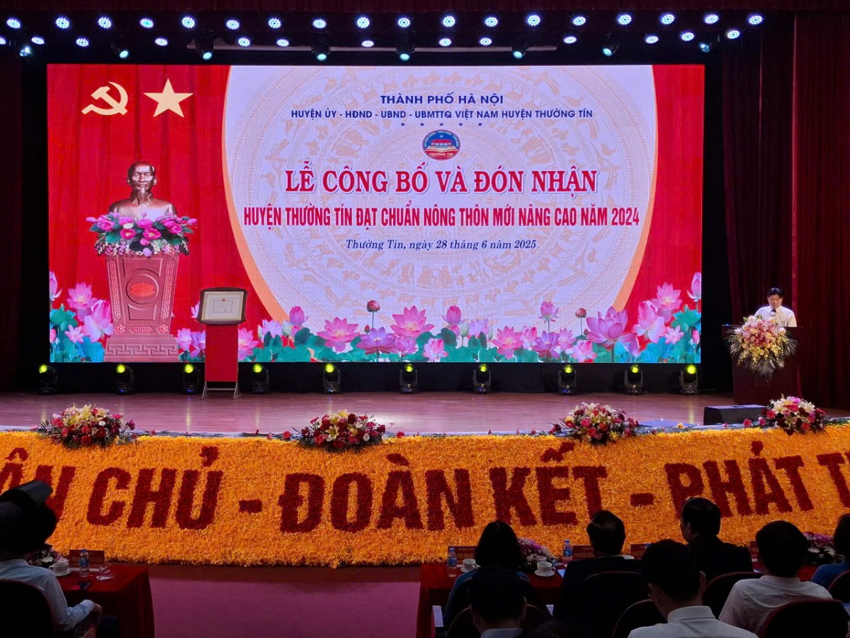 Huyện Thường Tín đạt chuẩn Nông thôn mới nâng cao