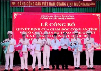 Công an tỉnh Lâm Đồng công bố quyết định về công tác cán bộ tại xã Thuận Hạnh