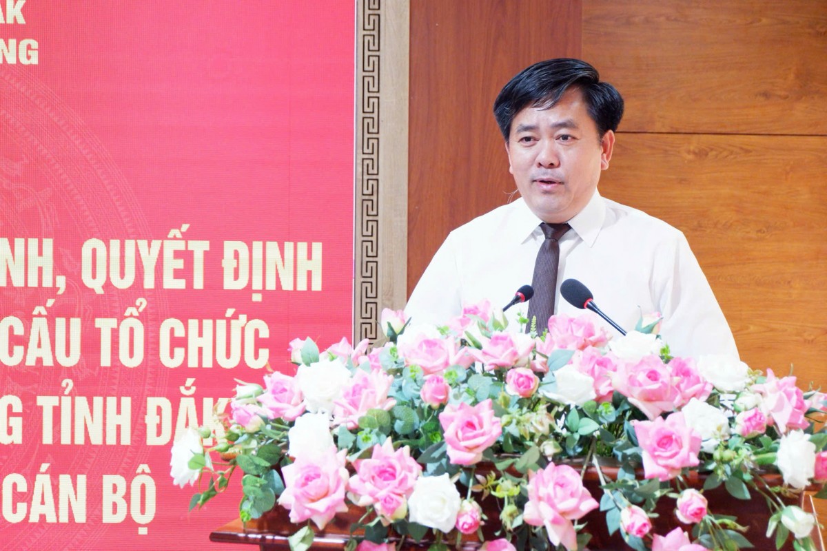 Đắk Lắk: Sở Nông nghiệp và Môi trường công bố quyết định nhân sự sau hợp nhất tổ chức