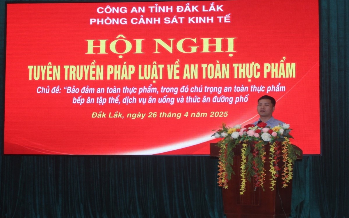 Đắk Lắk: Tăng cường truyền truyền kiến thức về ATTP cho các cơ sở sản xuất, kinh doanh nông lâm thủy sản