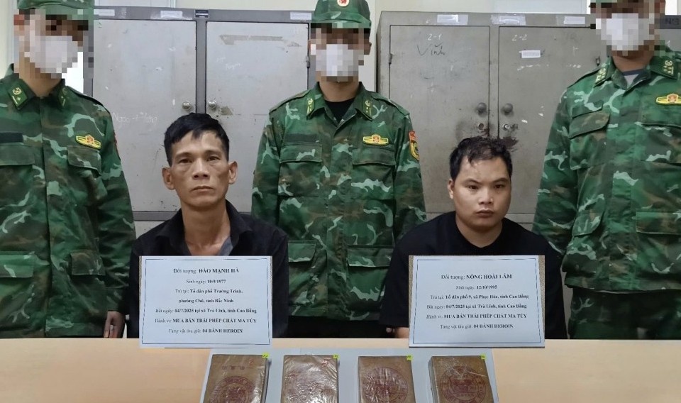 Cao Bằng: Triệt phá đường dây mua bán ma túy xuyên quốc gia, thu giữ 4 bánh heroin