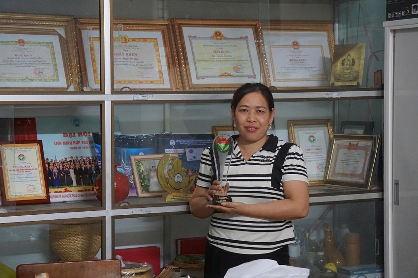Sản phẩm thủ công mỹ nghệ của HTX Tân Thọ đã xuất khẩu ra các thị trường khó tính trên thế giới.