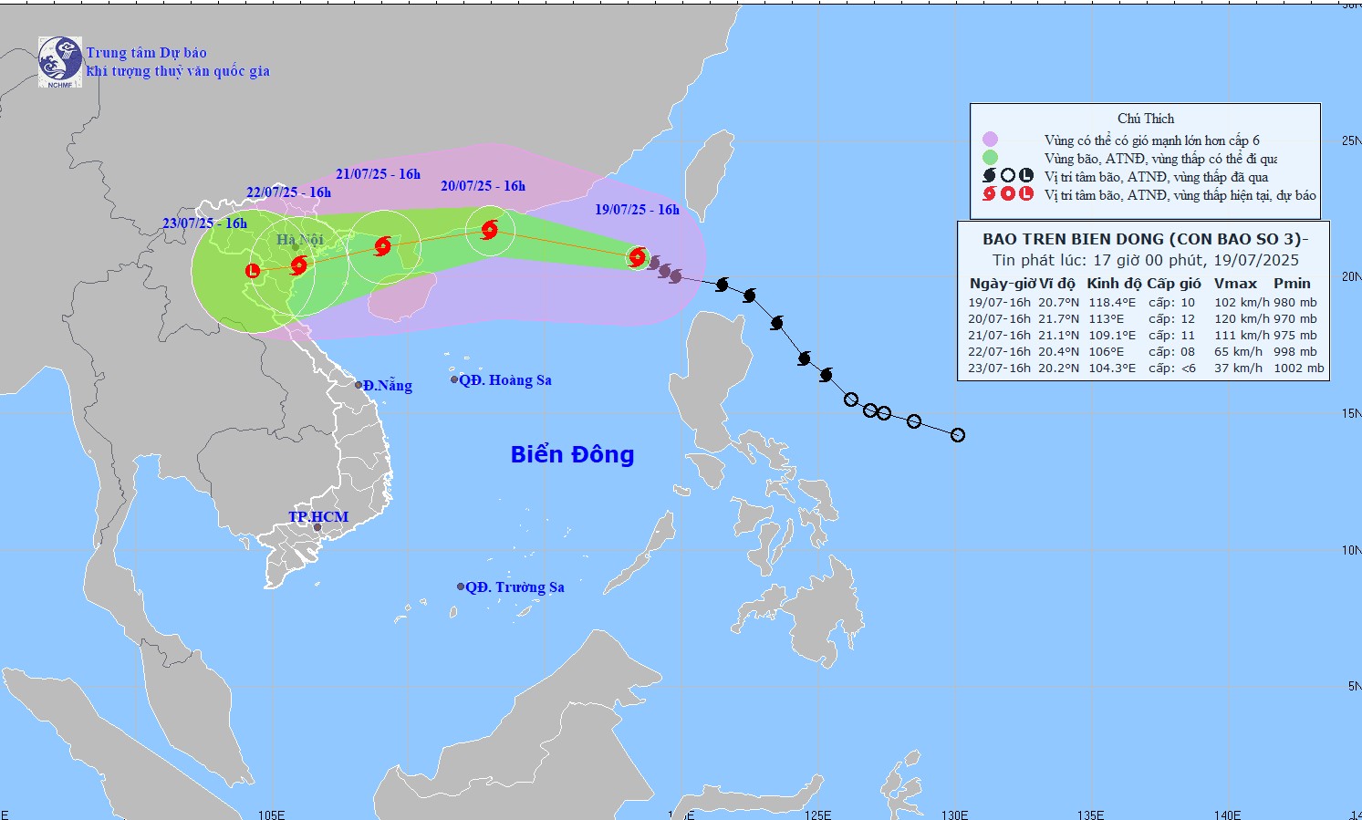 Thủ tướng chỉ đạo tập trung ứng phó với bão số 3 năm 2025