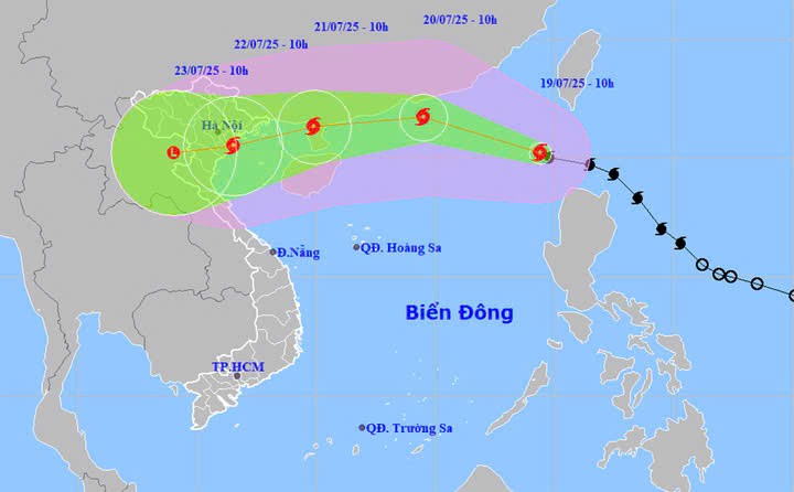 Lâm Đồng ra Công điện khẩn ứng phó bão số 3 - Bão Wipha