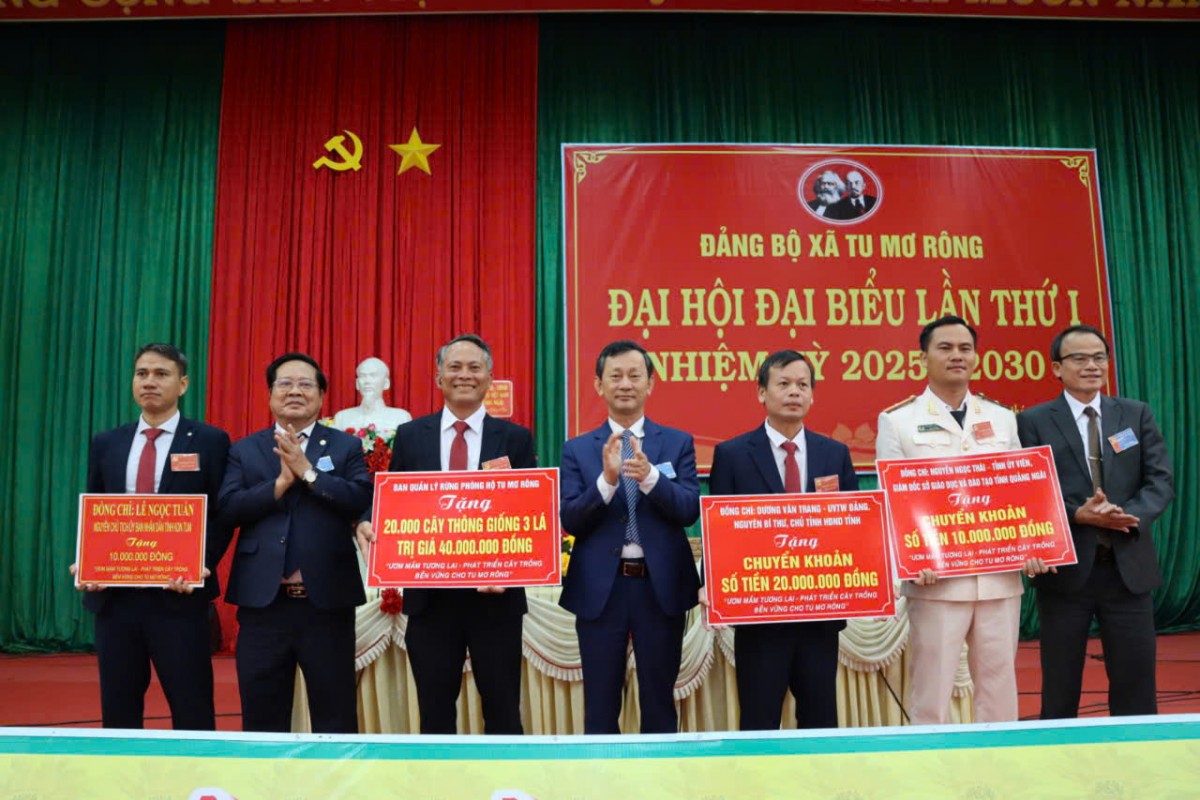 Tu Mơ Rông: Đại hội Đảng không nhận hoa chúc mừng, kêu gọi ủng hộ phát triển cây trồng bền vững
