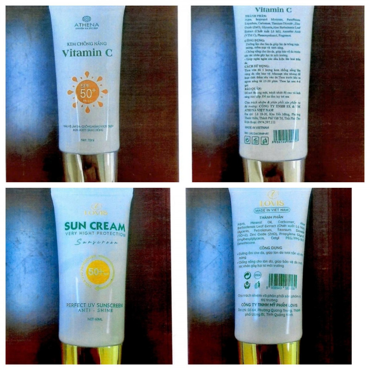 Lâm Đồng: Đình chỉ lưu hành và thu hồi ba sản phẩm mỹ phẩm vi phạm chất lượng