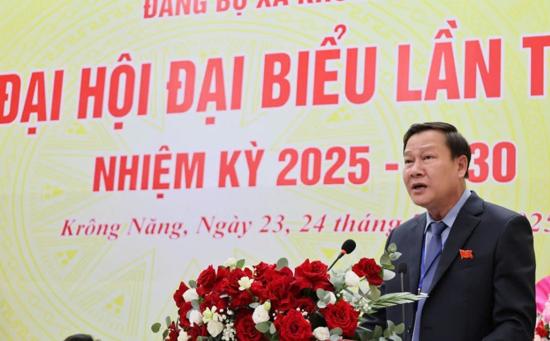 Đắk Lắk: Hơn 200 đại biểu tham dự Đại hội Đảng bộ xã Krông Năng lần thứ Nhất