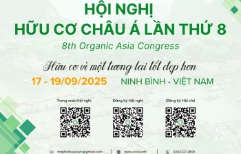 Mở đăng ký tham dự Hội nghị Hữu cơ châu Á lần thứ 8