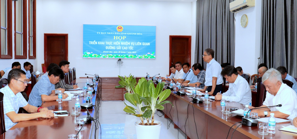 Khánh Hòa: Triển khai giải phóng mặt bằng làm đường sắt tốc độ cao trên trục Bắc - Nam