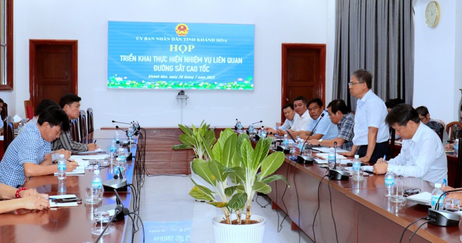 Khánh Hòa: Triển khai giải phóng mặt bằng làm đường sắt tốc độ cao trên trục Bắc - Nam