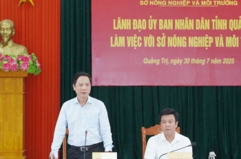 Lãnh đạo UBND tỉnh Quảng Trị làm việc với Sở Nông nghiệp và Môi trường